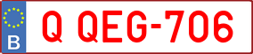 Trailer License Plate